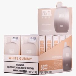 FLUM PEBBLE Japan - FLUM PEBBLES 6000パフ 10パック 白いグミ 288N6L88