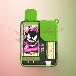 Aivono Aim Tank 9500 Puffs 苺キウイ 650mAh 3%ニコチン