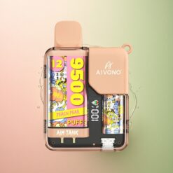Aivono Aim Tank 9500 Puffs ピーチペアLCD650mAh